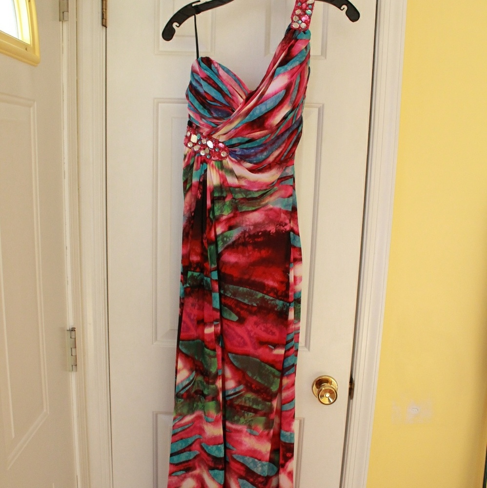 One Shoulder Prom Dress